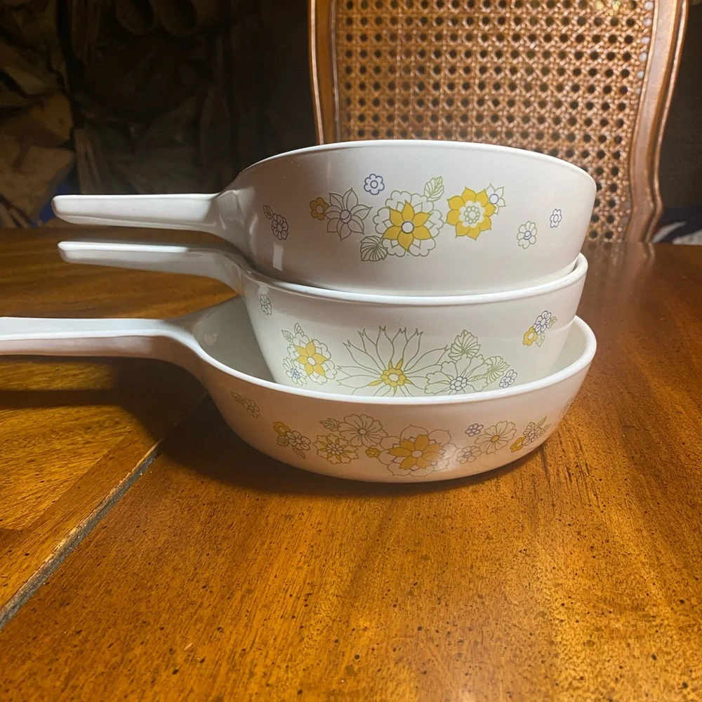 Corningware Floral Bouquet 3 pan set